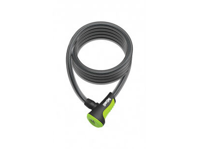 OnGuard Neon Coil Cable Locks 10mm 180cm Green