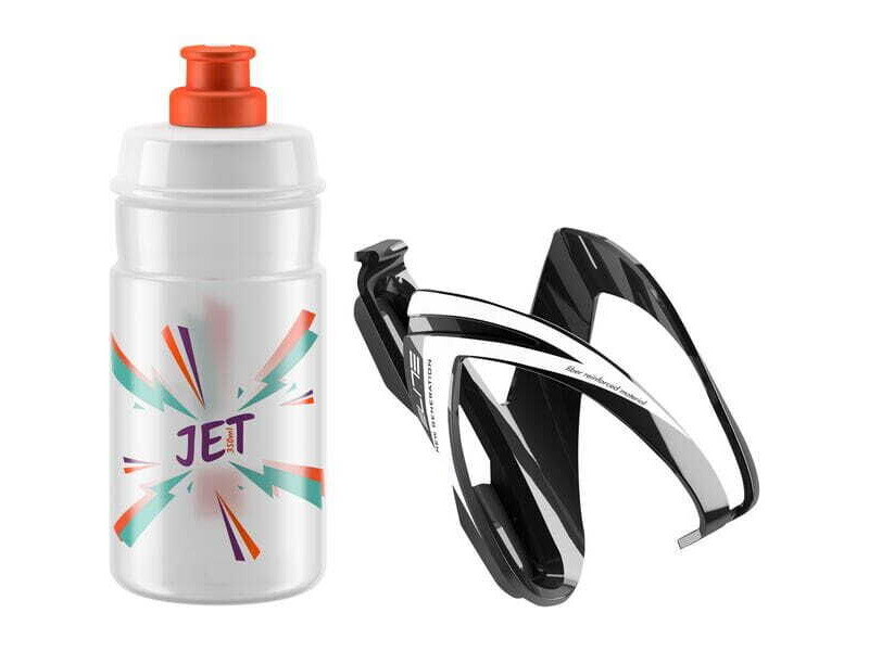 ELITE Ceo Jet youth bottle kit includes cage and 66 mm, 350 ml bottle orange click to zoom image