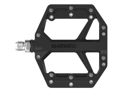 SHIMANO PD-GR400 flat pedals, resin with pins, black click to zoom image