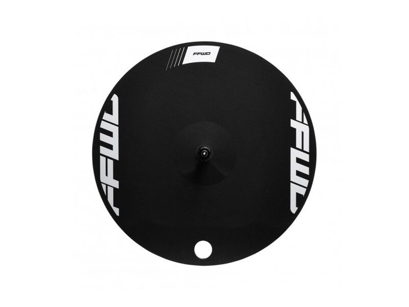 FFWD Disc Wheel TT/TRI Full Carbon Clincher Rear 1K Rim Brake Shimano 9/10/11sp White click to zoom image
