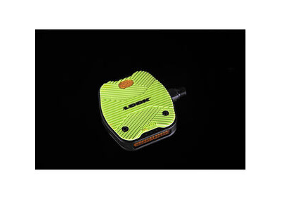 Look Geo City Grip Flat Pedal: Lime