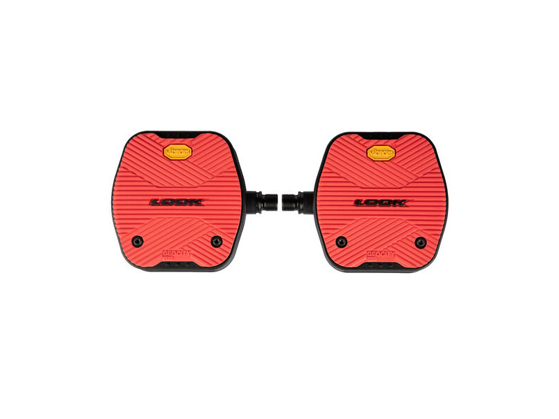 Look Geo City Grip Flat Pedal: Red click to zoom image