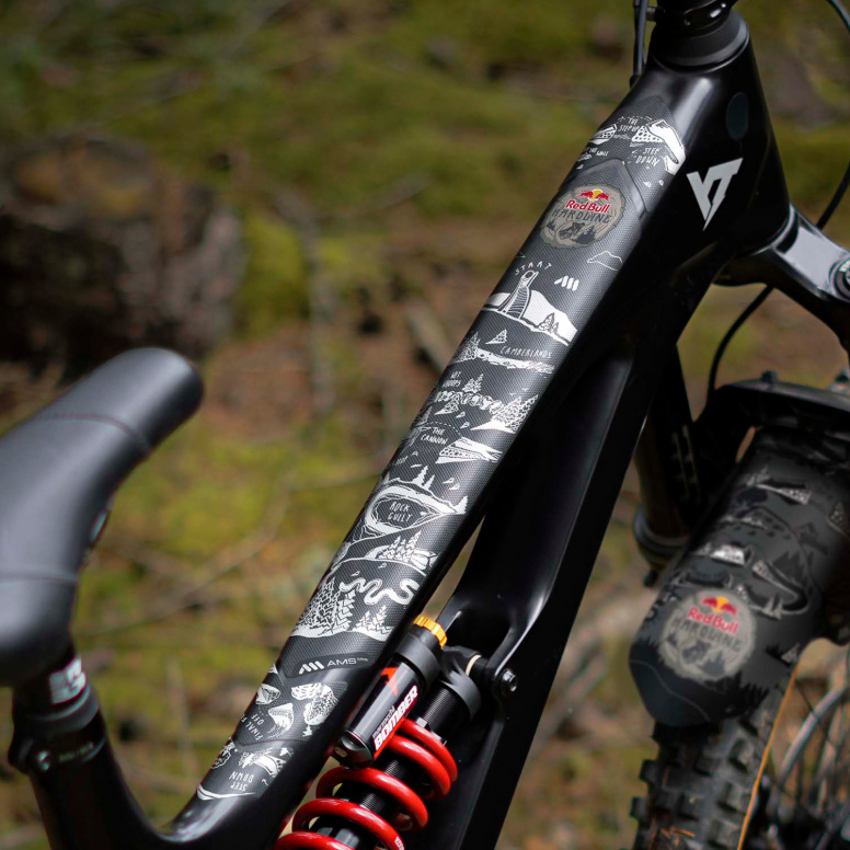 Protège-chaîne All Mountain Style - En PVC Alvéolé 380 Microns - Pour VTT, Gravel, Route - Protection Contre Chocs Et Rayures