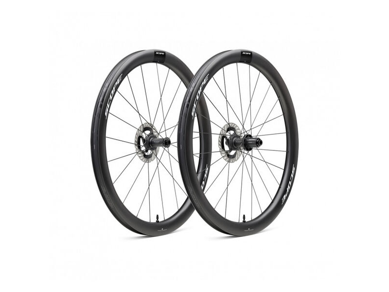 Scope Cycling R4.G V2 45mm Gravel Wheelset Disc Brake White Shimano Carbon click to zoom image