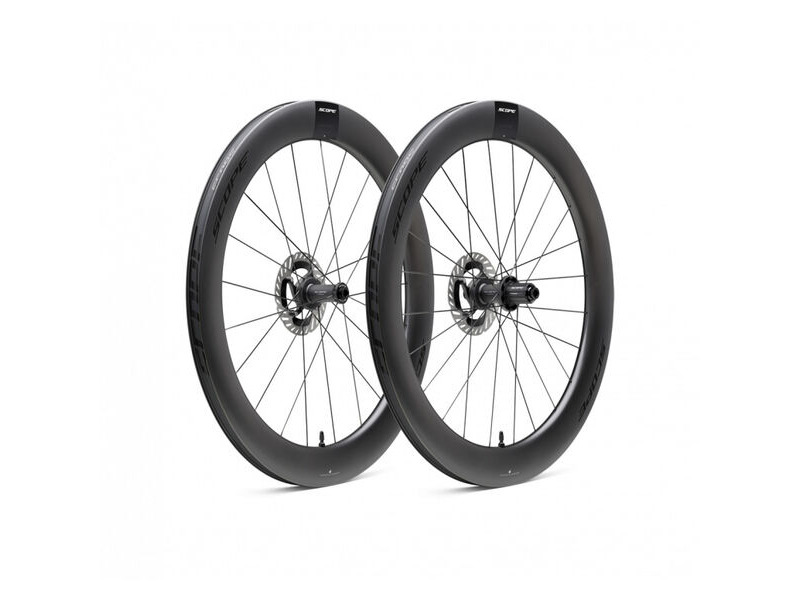 Scope Cycling R6 V2 65mm Road Wheelset Disc Brake Black SRAM Carbon click to zoom image