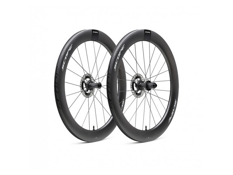Scope Cycling R6 V2 65mm Road Wheelset Disc Brake WhiteSRAM Carbon click to zoom image