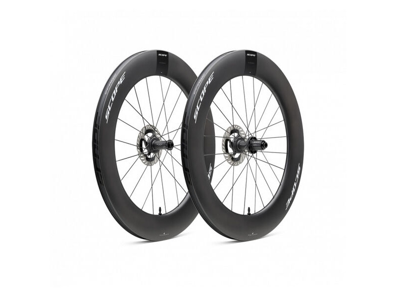 Scope Cycling R8.T V2 85mm TT Wheelset Disc Brake WhiteSRAM Carbon click to zoom image