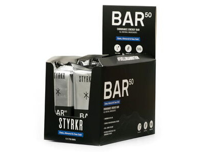 Styrkr BAR50 Date, Almond & Dark Chocolate Energy Bar x12