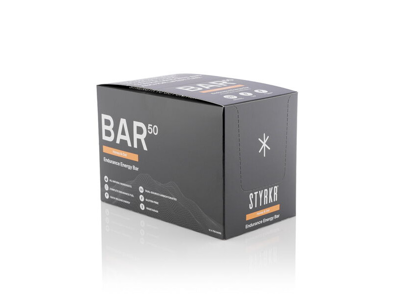Styrkr BAR50 Honey and Oat Energy Bar x12 click to zoom image