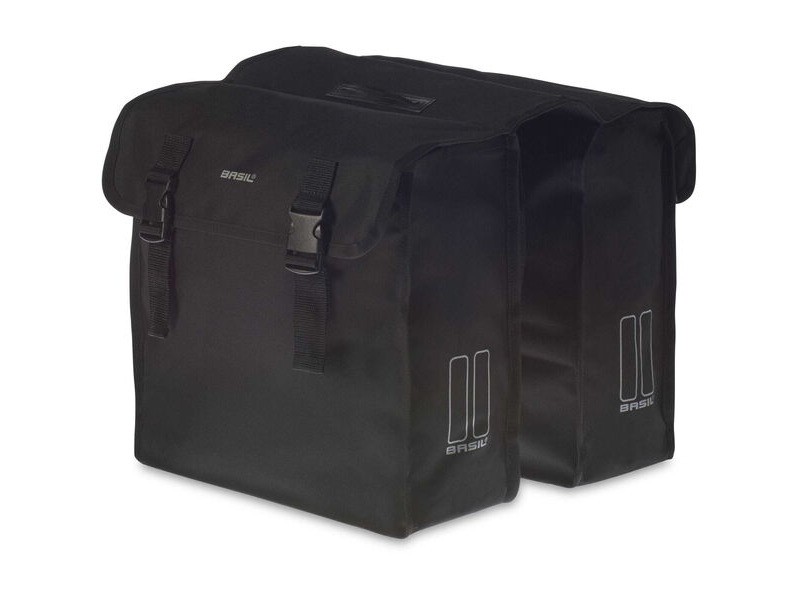 Basil Mara XL double bag, 35L, black click to zoom image
