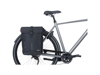 Basil Move double bicycle bag, 30L, blac click to zoom image