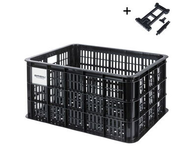 Basil bicycle crate MIK L, 40L, recycled click to zoom image