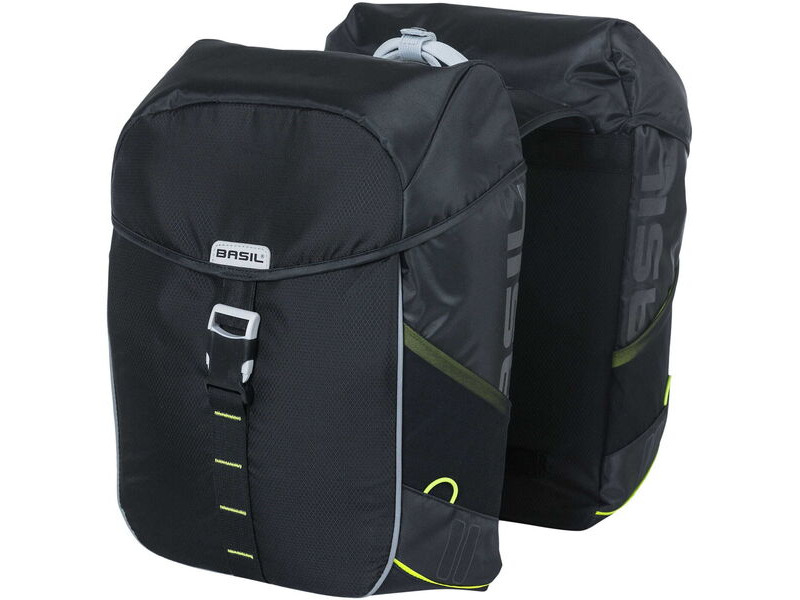 Basil Miles double bag, 34L, black lime click to zoom image