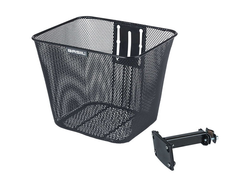 Basil Bilbao FM front basket, fixed, blk click to zoom image