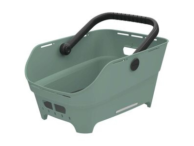 Basil Cento Neo rear basket, silvergreen