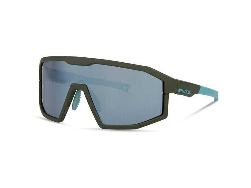 MADISON Enigma Glasses - 3 pack - matt olive / smoke mirror / amber & clear lens click to zoom image