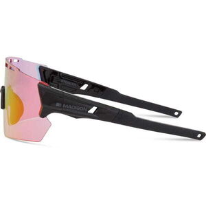 MADISON Stealth Glasses - 3 pack - gloss black / pink rose mirror / amber & clear lens click to zoom image