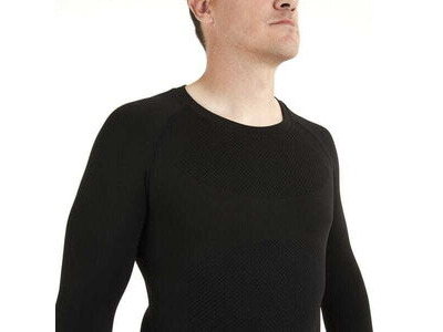 MADISON Isoler mesh men's long sleeve baselayer - black click to zoom image