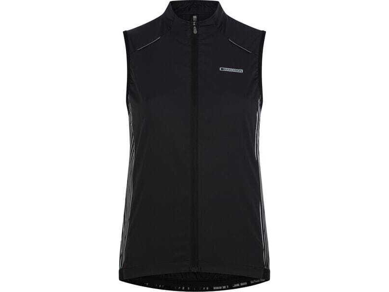 MADISON Stellar Reflective windproof women's gilet, black click to zoom image