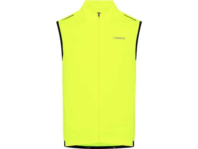 MADISON Stellar Reflective windproof men's gilet, hi-viz yellow click to zoom image