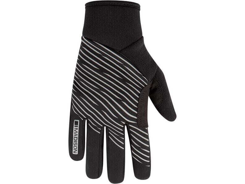 MADISON Stellar Reflective Windproof Thermal gloves, black click to zoom image