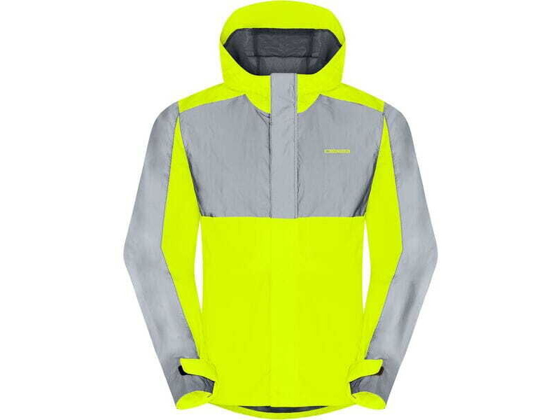 MADISON Stellar FiftyFifty Reflective mens wproof jkt - hi-viz yw / silv click to zoom image