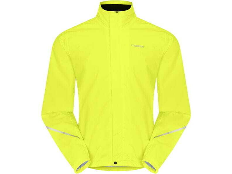 MADISON Protec men's 2-Layer waterproof jacket, hi-viz yellow click to zoom image