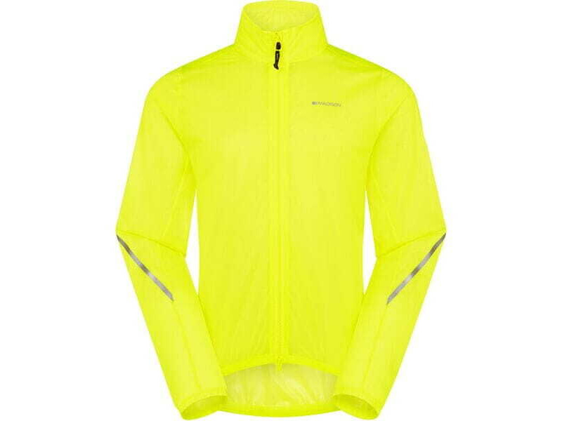 MADISON Flux 2L Ultra-Packable Waterproof Jacket, men's, hi-viz yellow click to zoom image