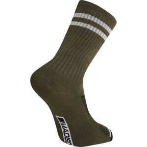 MADISON Roam extra long sock - dark olive / grey click to zoom image