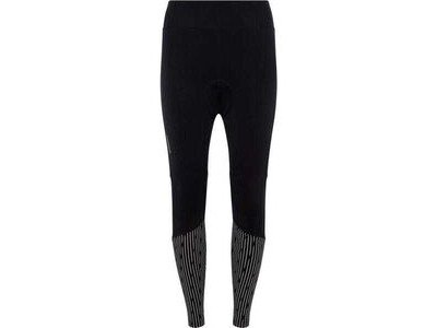MADISON Stellar padded women's reflective thermal tights with DWR, black
