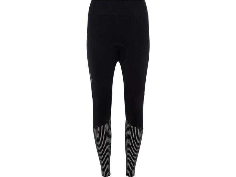 MADISON Stellar padded women's reflective thermal tights with DWR, black click to zoom image