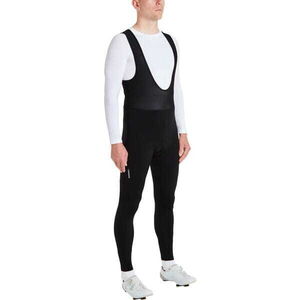 MADISON Freewheel men's thermal bib tights with pad, black click to zoom image