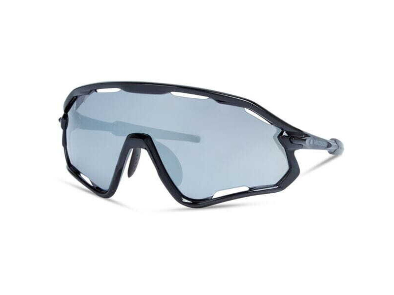 MADISON Code Breaker II Sunglasses - gloss black / silver mirror click to zoom image