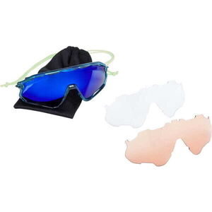 MADISON Code BreakerII Sunglasses - 3 pack - crystal gloss blue / blue mirr / amb / clr click to zoom image