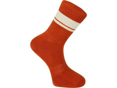MADISON Roam Isoler Crew Sock, rust orange stripe