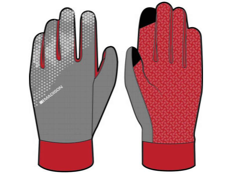 MADISON GLOVES Freewheel Wind Min RD / GY click to zoom image