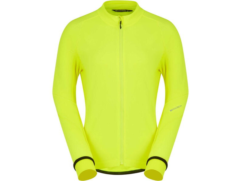 MADISON DTE Women's Isoler Thermal long Sleeve Jacket, hi viz yellow click to zoom image