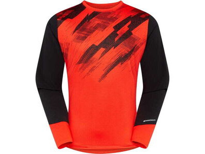 MADISON Flux Men's Long Sleeve Trail Jersey , magma red / black