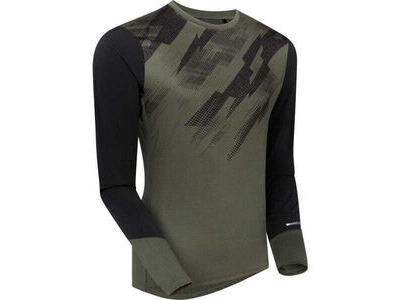 MADISON Flux Men's Long Sleeve Trail Jersey , midnight green / black click to zoom image