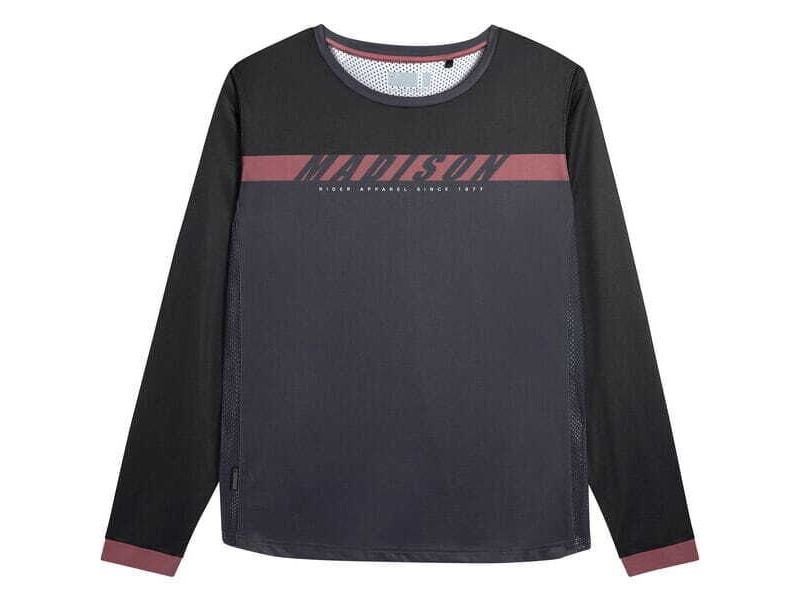 MADISON Flux women's long sleeve jersey - phantom black click to zoom image