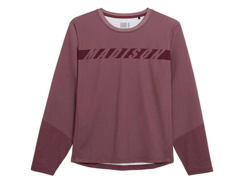 MADISON Zenith women's long sleeve thermal jersey - mauve click to zoom image