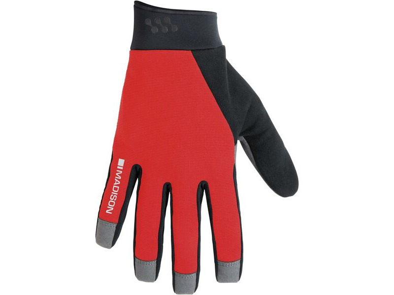 MADISON Freewheel Gel Pad Trail Gloves, true red click to zoom image