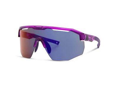 MADISON Cipher Crystal Gloss Purple Sunglasses - Purple Mirror Lens