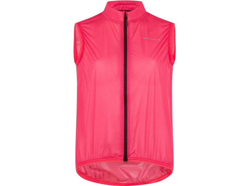 MADISON Flux 2L Ultra Packable Waterproof Gilet - women's - hi-viz pink click to zoom image