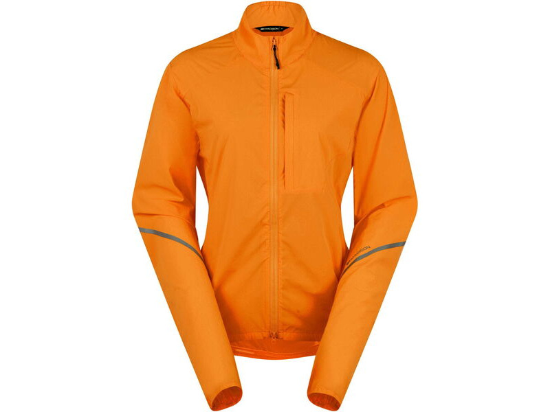 MADISON Freewheel Windproof Packable Jacket - women's - mango orange click to zoom image