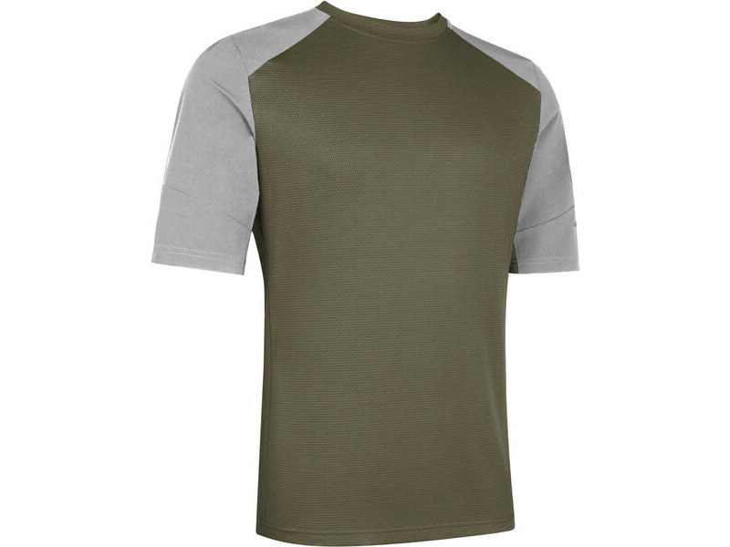 MADISON Flux Trail Men's Short Sleeve Jersey, midnight green / castle grey click to zoom image